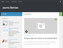 Tablet Screenshot of jaumebetrian.com
